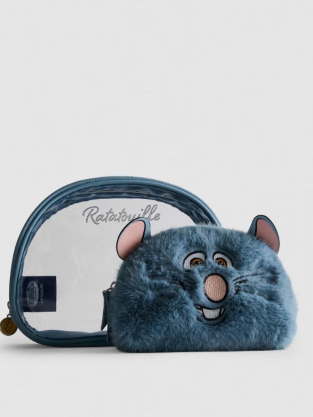Disney Pixar Two Piece Ratatouille Make Up Bag Travel Pouch Cosmetic Bag